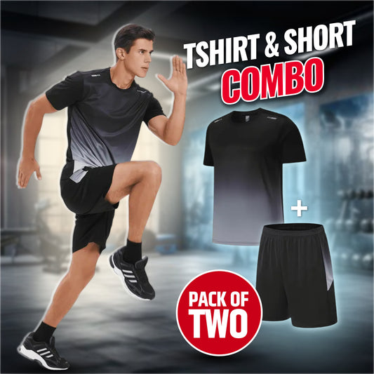 Men's Outdoor Sports Quick-Drying Breathable 2-Piece Combo Set 🏃‍♂️👕 (Get Shorts Free🔥)
