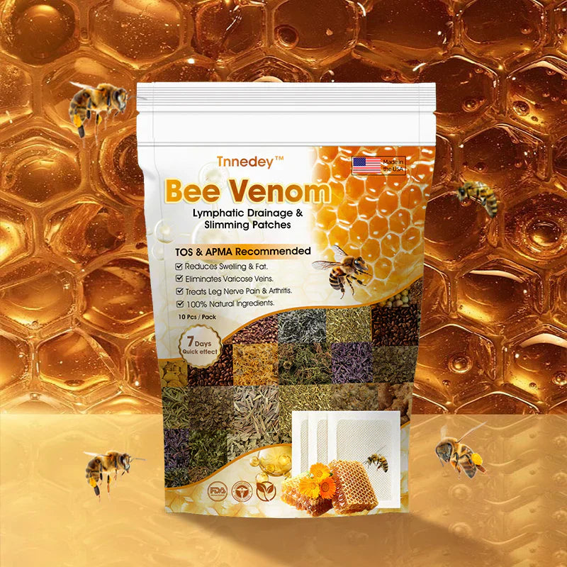 + Bee Venom Lymphatic Drainage & Slimming Foot Patches 🌿👣